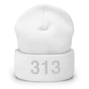 313 Detroit Mi Area Code Cuffed Beanie