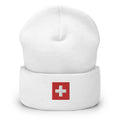 Switzerland Flag Cuffed Beanie