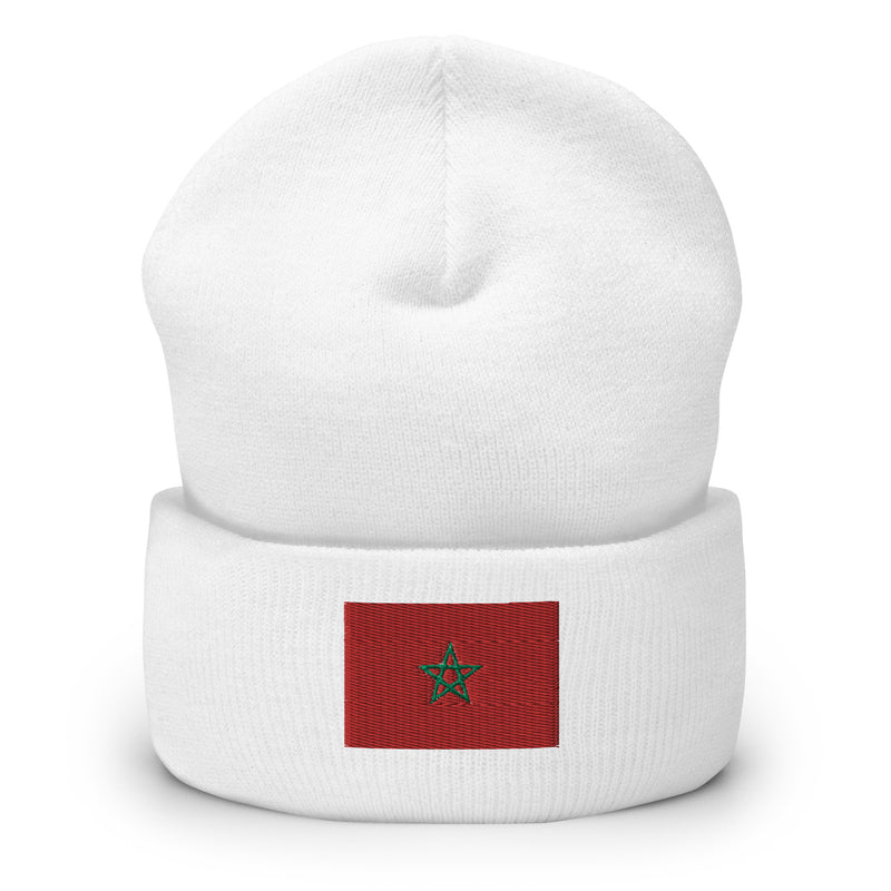 Moroccan Flag Cuffed Beanie