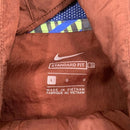 Lightweight Hooded Maroon Nike Windbreaker Size L