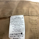 Brown Carhartt B324 DKH Relaxed Fit Carpentry Pants 38x34