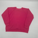 Vintage Hanes Her Way Pink Blank Sweater Size L Made in USA