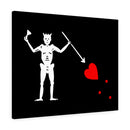 Blackbeard Pirate Flag Canvas Gallery Wrap