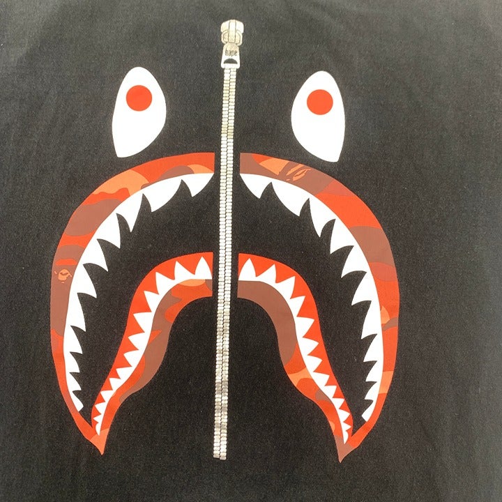 Bape A Bathing Ape Shark Head T-Shirt Size M