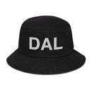 DAL Dallas Airport Code Denim Bucket Hat