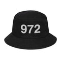 972 Dallas Area Code Denim Bucket Hat