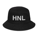 HNL Honolulu Airport Code Denim Bucket Hat