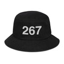 267 Philadelphia Area Code Denim Bucket Hat
