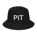 PIT Pittsburgh Airport Code Denim Bucket Hat