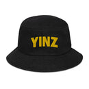 Yinz Black & Gold Denim Bucket Hat