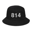 814 Erie Area Code Denim Bucket hat