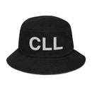 CLL College Station Airport Code Denim Bucket Hat