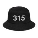 315 Upstate NY Area Code Denim Bucket Hat