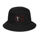 Blackbeard Pirate Flag Denim Bucket Hat