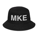 MKE Milwaukee Airport Code Denim Bucket Hat