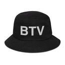 BTV Burlington Airport Code Denim Bucket Hat
