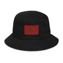 Moroccan Flag Denim Bucket Hat
