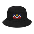 Denver Colorado Flag Denim Bucket Hat