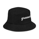 Cursive Greenville SC Denim Bucket Hat