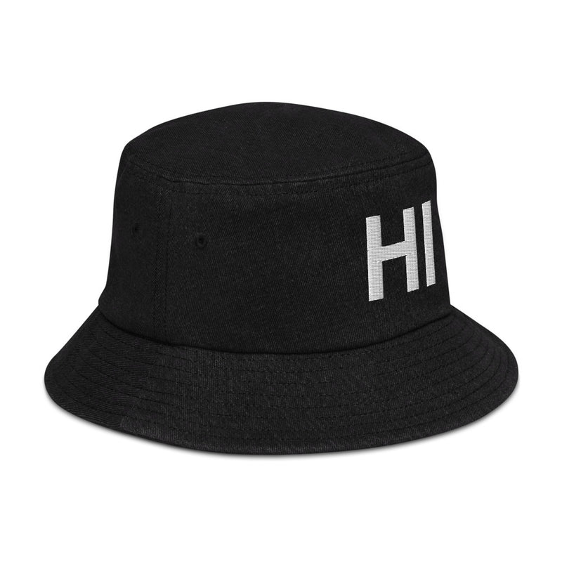 Hawaii HI Denim Bucket Hat