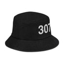 307 Wyoming Area Code Denim Bucket Hat