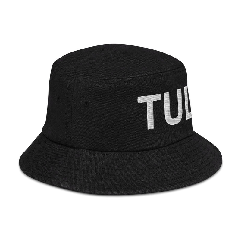 TUL Tulsa Airport Code Denim Bucket Hat