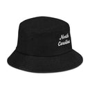 Cursive North Carolina Denim Bucket Hat