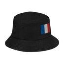France Flag Denim Bucket Hat