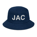 JAC Jackson Hole Airport Code Denim Bucket Hat