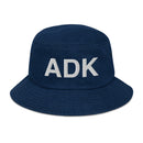 ADK Adirondack Mountains Upstate NY Denim Bucket Hat