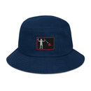Blackbeard Pirate Flag Denim Bucket Hat