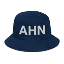 AHN Athens GA Airport Code Denim Bucket Hat