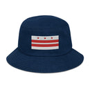 Washington DC Flag Denim Bucket Hat