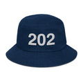 202 Washington DC Area Code Denim Bucket Hat