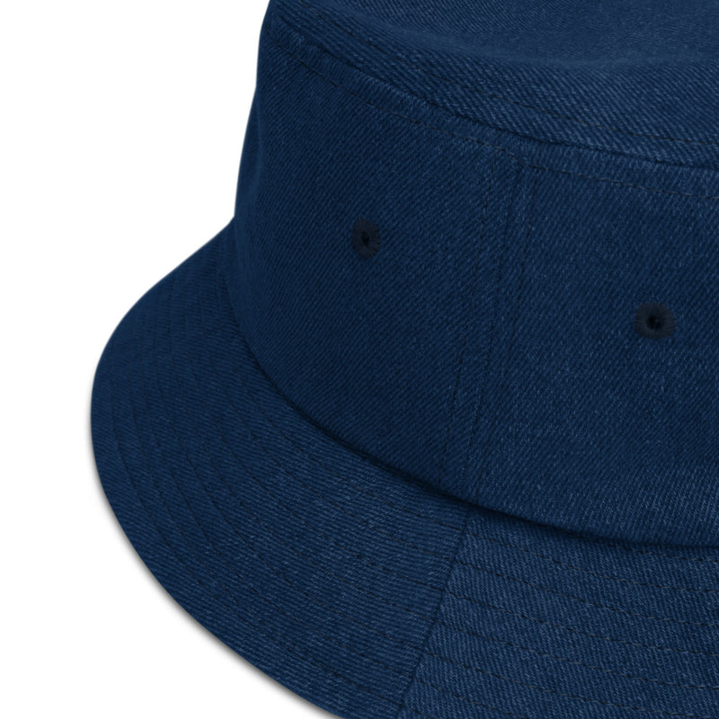 DFW Dallas Fort Worth Airport Code Denim Bucket Hat