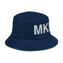 MKE Milwaukee Airport Code Denim Bucket Hat