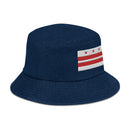 Washington DC Flag Denim Bucket Hat