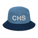 CHS Charleston SC Airport Code Denim Bucket Hat