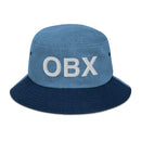 OBX Outer Banks North Carolina Denim Bucket Hat