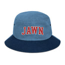 Philadelphia Jawn Collegiate Denim Bucket Hat