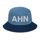 AHN Athens GA Airport Code Denim Bucket Hat