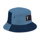Blackbeard Pirate Flag Denim Bucket Hat