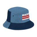 Washington DC Flag Denim Bucket Hat