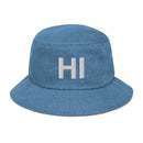 Hawaii HI Denim Bucket Hat