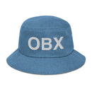 OBX Outer Banks North Carolina Denim Bucket Hat