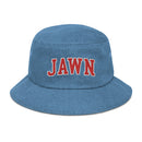Philadelphia Jawn Collegiate Denim Bucket Hat