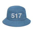 517 Lansing MI Area Code Denim Bucket Hat
