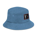 Blackbeard Pirate Flag Denim Bucket Hat