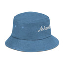 Cursive Asheville NC Denim Bucket Hat