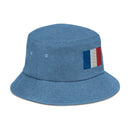France Flag Denim Bucket Hat